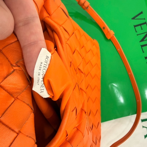 Bottega Veneta Orange mini hop  Leather Bag msrp 3400$ - Picture 9 of 10